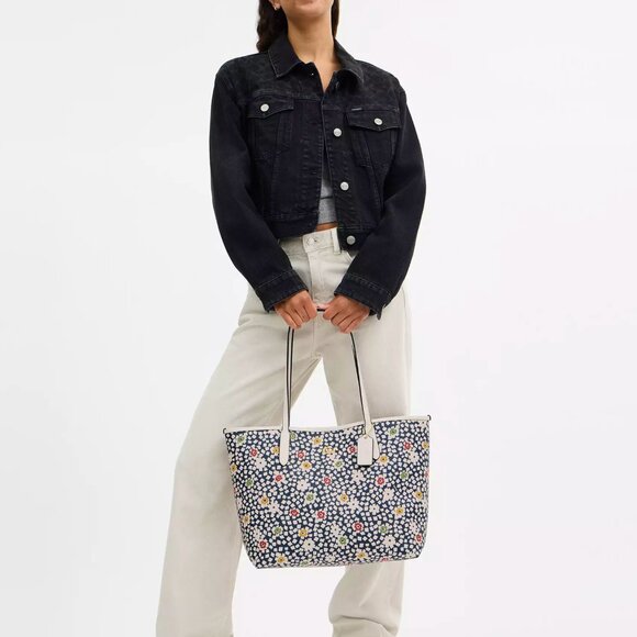 COACH CBI53 City Tote Bag With Floral Print Coated Canvas *SEALED* - Picture 2 of 8